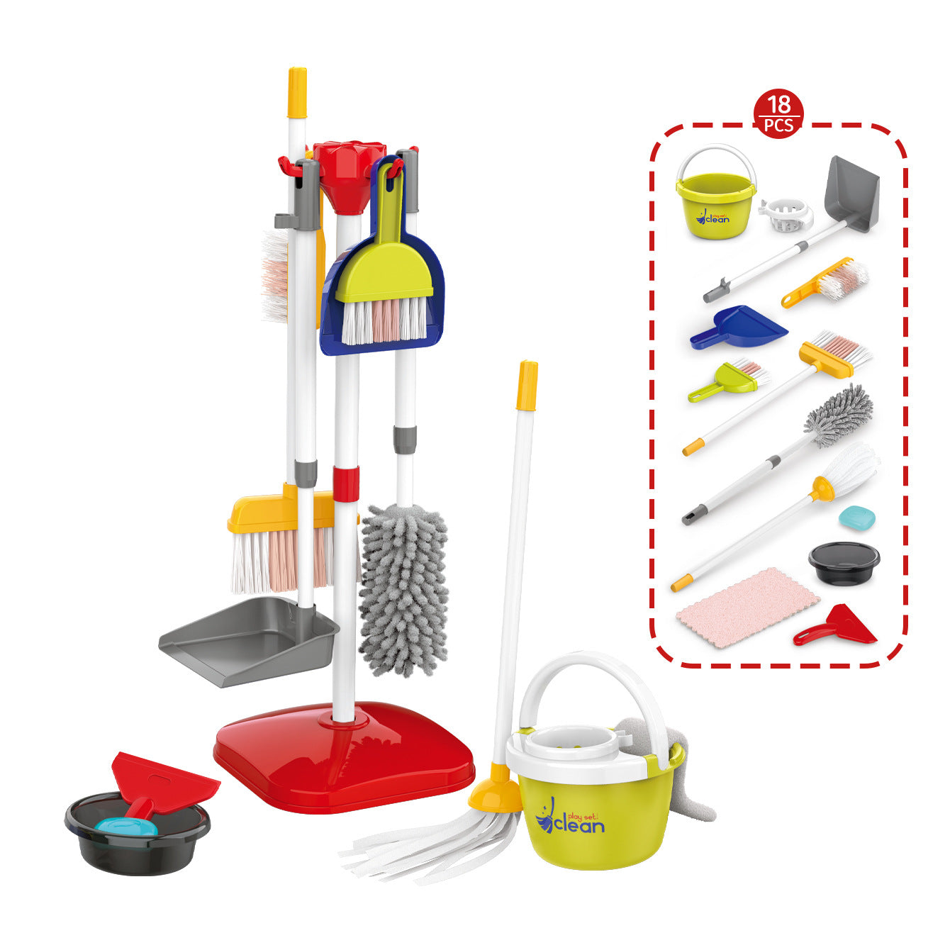 Children Play House Cleaning Toys
