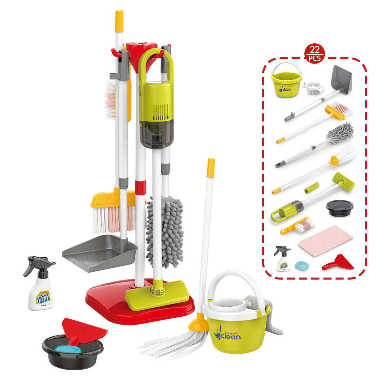 Children Play House Cleaning Toys