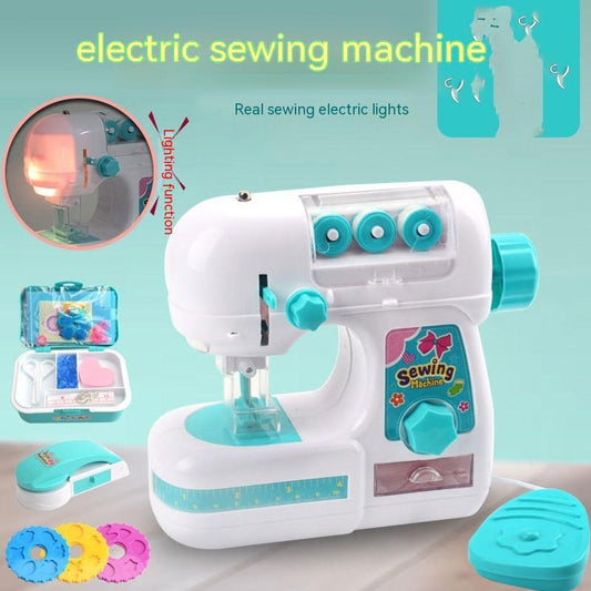 Girls' Electric Sewing Machine Small Household Appliances Toys Children's Playhouse Set Toys