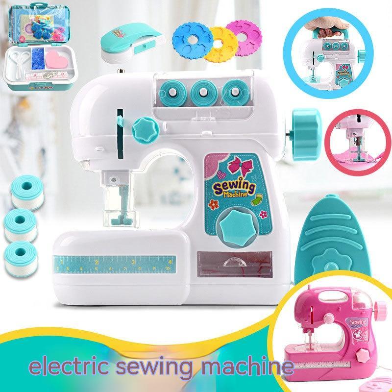 Girls' Electric Sewing Machine Small Household Appliances Toys Children's Playhouse Set Toys
