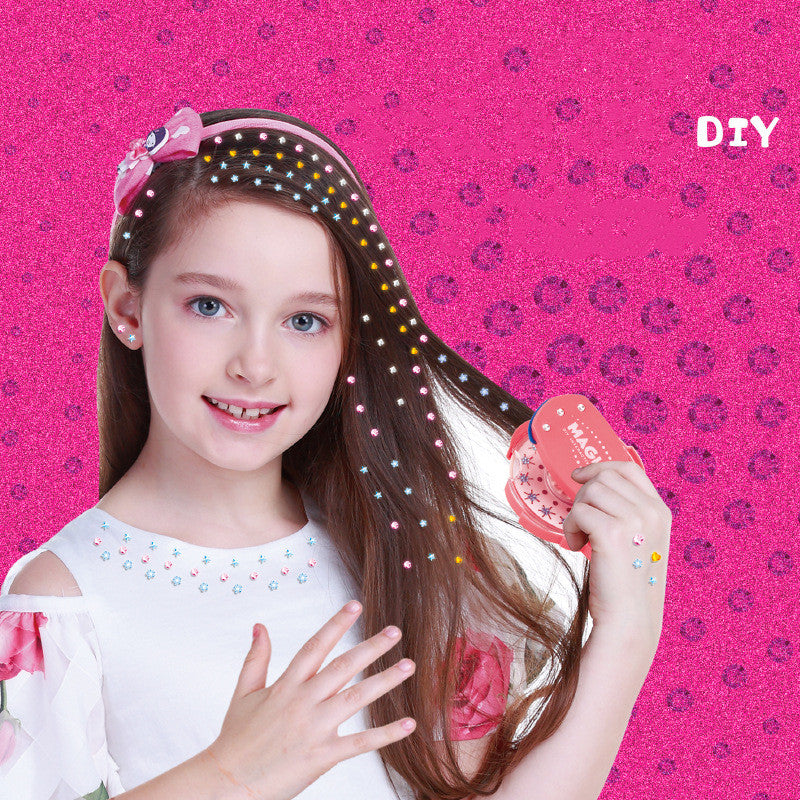 Girl Hair Accessories Stickers Rig FN Parent Child Children's Toys