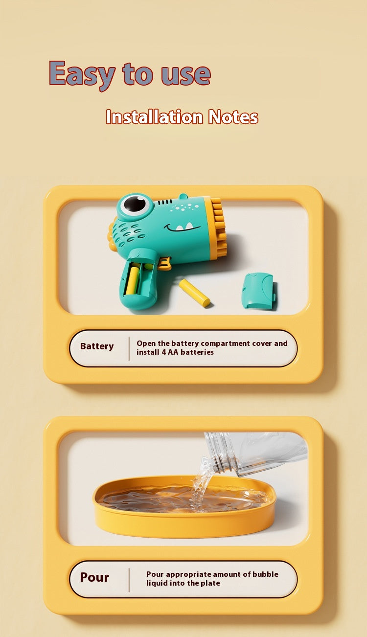 40-hole Bubble Machine Children's Automatic Handheld Boys And Girls Toys